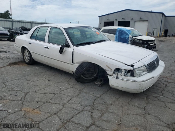 2004 Mercury Grand Marquis LS Premium with VIN 2MEFM75W34X667347, listed as a Copart auction lot 61209224 with 129,345 mi miles and Salvage Title. Bid and sale history available at carsss.com. Image 4.