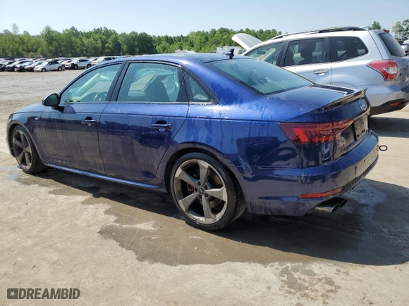 2018 Audi S4 Premium Plus with VIN WAUB4AF49JA099438, listed as a Copart auction lot 54711943 with 80,603 mi miles. Bid and sale history available at carsss.com. Image 2.