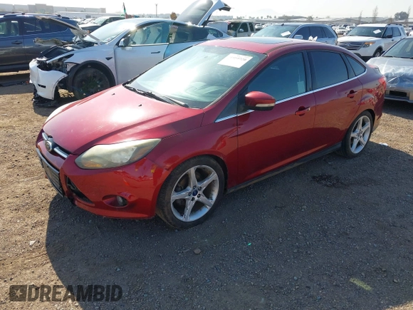 2014 Ford Focus Titanium with VIN 1FADP3J2XEL247827, listed as a IAAI auction lot 41959720 with 105,373 mi miles. Bid and sale history available at carsss.com. Image 17.