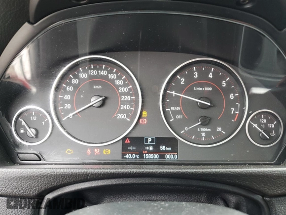 2015 BMW 3 Series 320i xDrive with VIN WBA3C3C54FP663971, listed as a Copart auction lot 45174765 with 158,500 mi miles and Salvage Title. Bid and sale history available at carsss.com. Image 9.