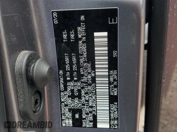 2021 Lexus NX 300h with VIN JTJDJRDZ2M2147276, listed as a Copart auction lot 56119315 with 39,132 mi miles and Salvage title. Bid and sale history available at DreamBid. Image 13.