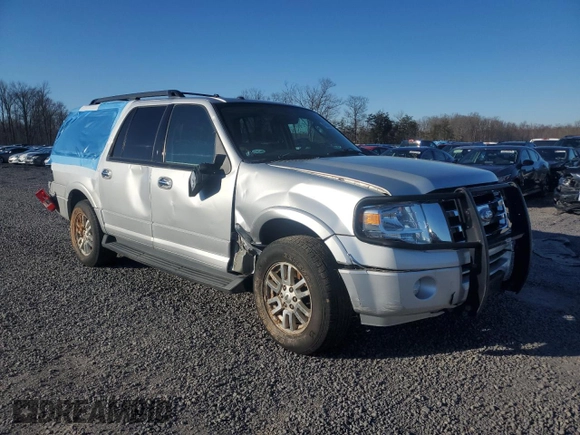 2014 Ford Expedition EL XLT with VIN 1FMJK1J58EEF04686, listed as a Copart auction lot 45500885 with 164,188 mi miles and Salvage Title. Bid and sale history available at carsss.com. Image 4.
