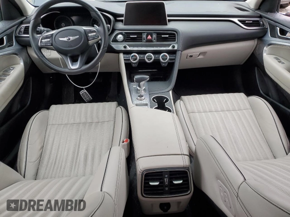 2021 Genesis G70 2.0T z VIN KMTG34LA5MU075357, wystawiony jako Copart lot #52603054 z przebiegiem 23 112 mil mil oraz Szkoda całkowita • Salvage title. Historia ofert i sprzedaży dostępna na DreamBid. Obrazek 8.