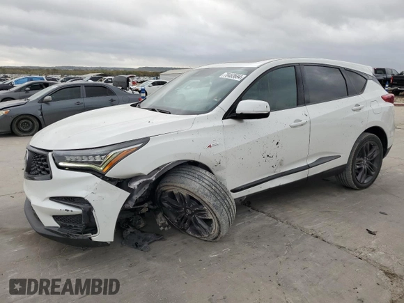2020 Acura RDX w/A-Spec Pkg with VIN 5J8TC2H62LL033014, listed as a Copart auction lot 78463694 with 46,971 mi miles and Salvage title. Bid and sale history available at DreamBid. Image 1.