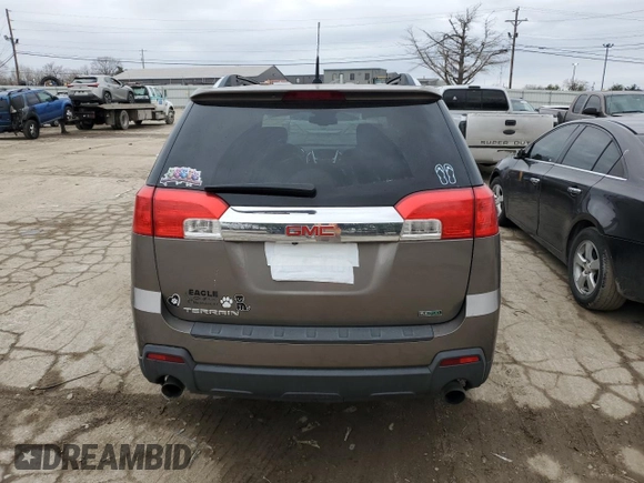 2012 GMC Terrain SLT-1 with VIN 2GKFLUE57C6182342, listed as a Copart auction lot 43390965 with 110,812 mi miles and Salvage Title. Bid and sale history available at carsss.com. Image 6.