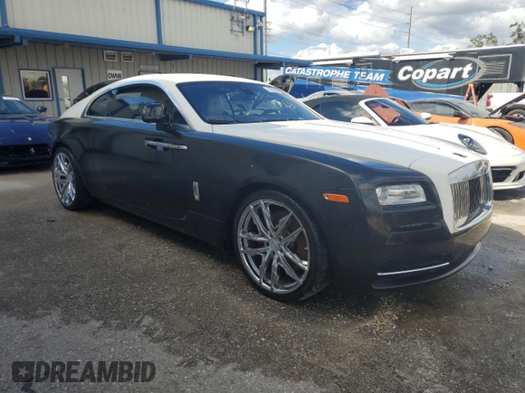 2014 Rolls-Royce Wraith z VIN SCA665C59EUX84411, wystawiony jako Copart lot #74548964 z przebiegiem Nie podano mil oraz Nie do naprawy. Historia ofert i sprzedaży dostępna na DreamBid. Obrazek 4.