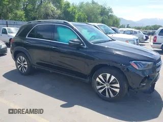 2025 Mercedes-Benz GLE 450 with VIN 4JGFB5KBXSB367572, listed as a IAAI auction lot 42397977 with 10,032 mi miles and . Bid and sale history available at DreamBid. Image 1.