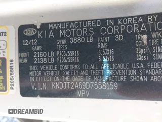 2013 Kia Soul + z VIN KNDJT2A69D7558159, wystawiony jako IAAI lot #41978478 z przebiegiem 223 717 mil mil oraz . Historia ofert i sprzedaży dostępna na DreamBid. Obrazek 9.