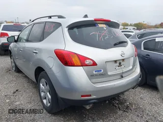 2009 Nissan Murano S with VIN JN8AZ18W19W151078, listed as a IAAI auction lot 38020628 with 129,116 mi miles and . Bid and sale history available at carsss.com. Image 3.