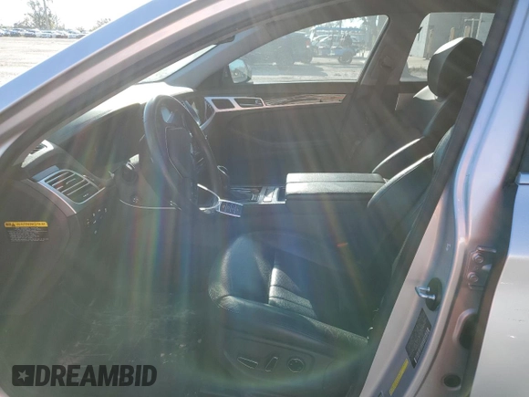 2017 Genesis G80 3.8L with VIN KMHGN4JE6HU175371, listed as a Copart auction lot 76589624 with 104,265 mi miles and Salvage Title. Bid and sale history available at carsss.com. Image 7.