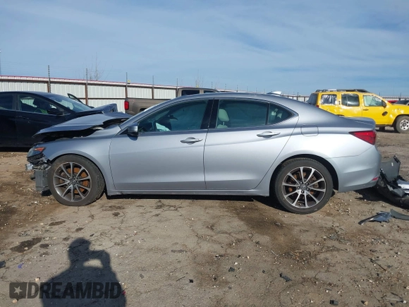2015 Acura TLX V6 Tech with VIN 19UUB3F5XFA007901, listed as a IAAI auction lot 41477974 with 1 mi miles. Bid and sale history available at carsss.com. Image 14.