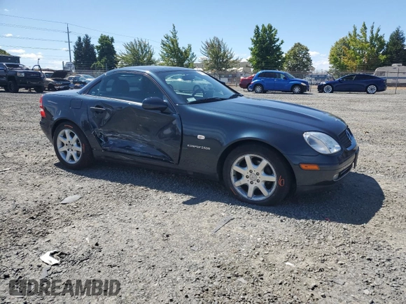 1998 Mercedes-Benz SLK-Class with VIN WDBKK47F6WF027941, listed as a Copart auction lot 68139324 with 63,396 mi miles and Salvage Title. Bid and sale history available at carsss.com. Image 4.