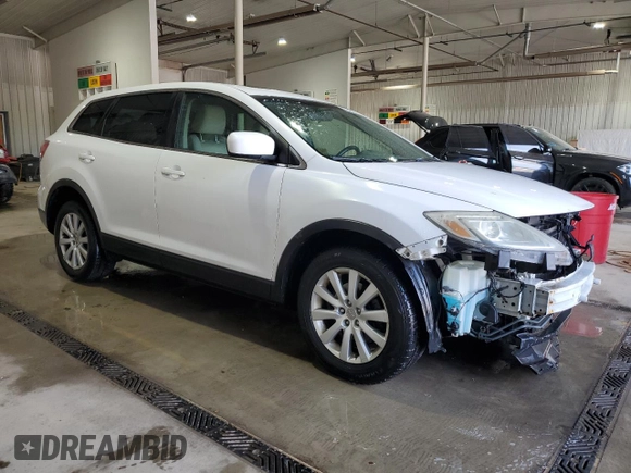 2009 Mazda CX-9 Touring with VIN JM3TB38V990174727, listed as a Copart auction lot 54145625 with 161,211 mi miles and Salvage Title. Bid and sale history available at DreamBid. Image 4.