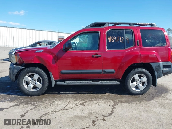 2005 Nissan Xterra S with VIN 5N1AN08W45C640048, listed as a IAAI auction lot 41897729 with 240,315 mi miles and . Bid and sale history available at DreamBid. Image 14.