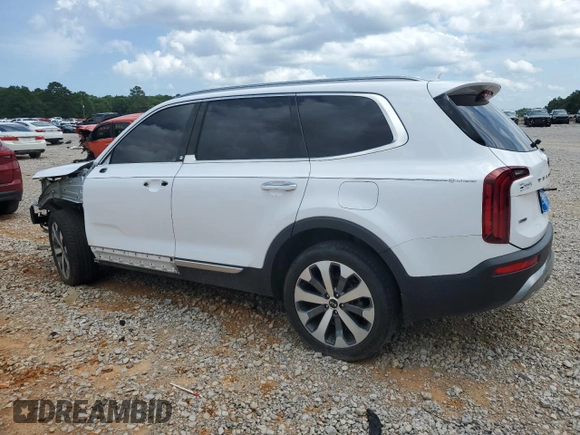 2021 Kia Telluride S with VIN 5XYP6DHC1MG156986, listed as a Copart auction lot 57964545 with 94,541 mi miles and Salvage title. Bid and sale history available at DreamBid. Image 2.