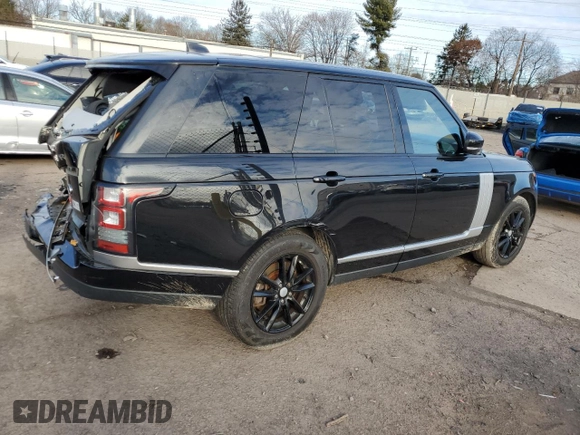 2017 Land Rover Range Rover with VIN SALGR2FV6HA374954, listed as a Copart auction lot 82380564 with 76,293 mi miles and Salvage title. Bid and sale history available at DreamBid. Image 3.