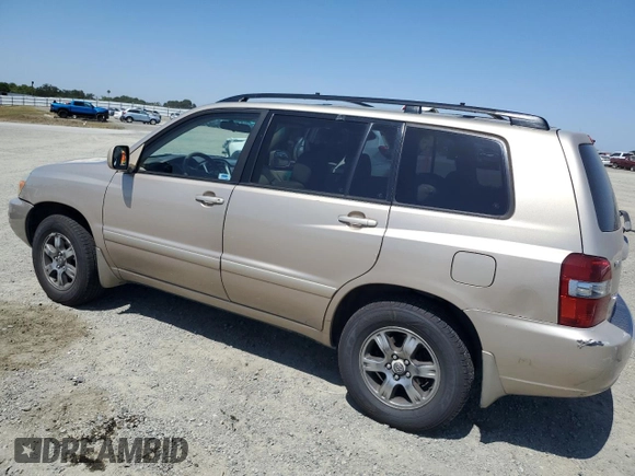 2005 Toyota Highlander with VIN JTEEP21A750071882, listed as a Copart auction lot 55603845 with 230,521 mi miles and Salvage Title. Bid and sale history available at DreamBid. Image 2.