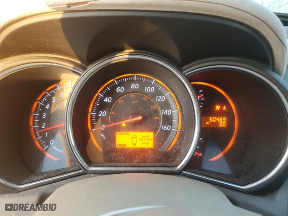 2010 Nissan Murano S with VIN JN8AZ1MUXAW000202, listed as a Copart auction lot 47123175 with 50,469 mi miles and Salvage Title. Bid and sale history available at carsss.com. Image 9.