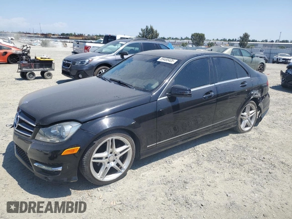 2014 Mercedes-Benz C 250 Sport with VIN WDDGF4HB9EA954117, listed as a Copart auction lot 59468405 with 132,028 mi miles and Salvage title. Bid and sale history available at DreamBid. Image 1.