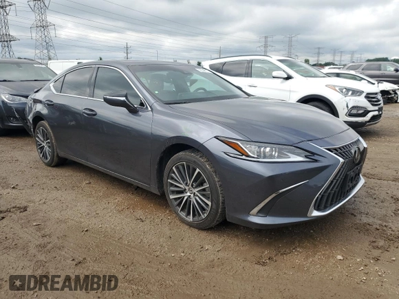 2022 Lexus ES 250 with VIN 58AD11D13NU009089, listed as a Copart auction lot 59532615 with 43,248 mi miles and Salvage title. Bid and sale history available at DreamBid. Image 4.