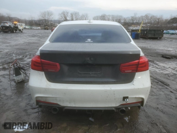 2016 BMW 3 Series 340i xDrive with VIN WBA8B7G58GNT96017, listed as a Copart auction lot 45542255 with 38,542 mi miles and Salvage title. Bid and sale history available at DreamBid. Image 6.