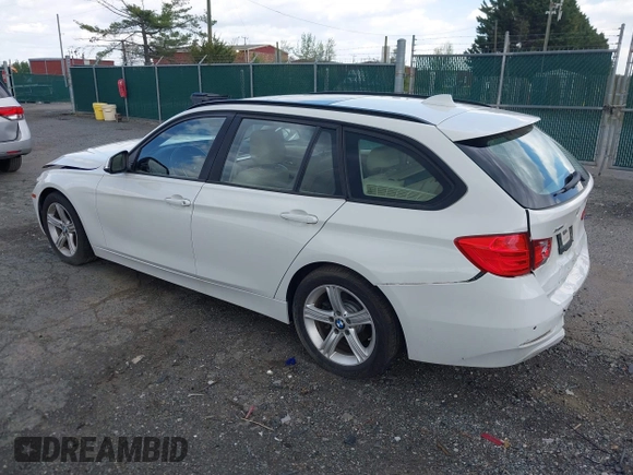 2014 BMW 3 Series 328i xDrive with VIN WBA3G7C55EKN37528, listed as a IAAI auction lot 42031076 with 55,627 mi miles and . Bid and sale history available at carsss.com. Image 3.