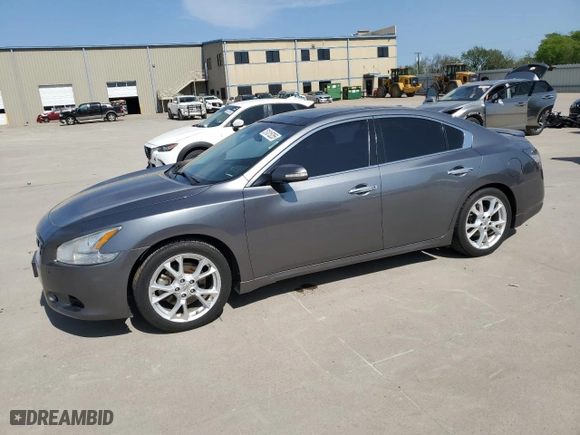 2014 Nissan Maxima 3.5 SV w/Premium Pkg with VIN 1N4AA5AP3EC435018, listed as a Copart auction lot 51015255 with 116,104 mi miles and Salvage Title. Bid and sale history available at carsss.com. Image 1.