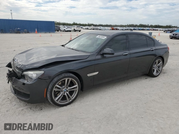 2011 BMW 7 Series 740Li with VIN WBAKB4C53BC574284, listed as a Copart auction lot 86628084 with 77,760 mi miles and Salvage title. Bid and sale history available at DreamBid. Image 1.