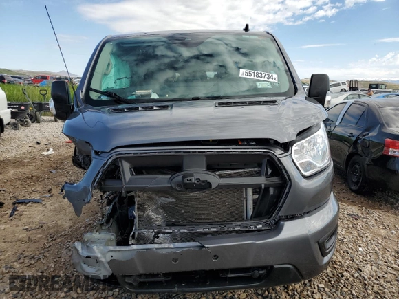 2021 Ford Transit Passenger XL with VIN 1FBAX2YG4MKA66160, listed as a Copart auction lot 55183734 with 49,732 mi miles and Non repairable. Bid and sale history available at DreamBid. Image 5.