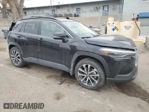 2024 Toyota Corolla Cross XLE with VIN 7MUDAABG2RV107422, listed as a Copart auction lot 47667095 with 8,579 mi miles and Salvage title. Bid and sale history available at DreamBid. Image 4.