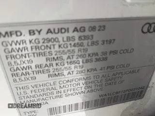 2023 Audi Q7 Premium Plus with VIN WA1LCBF72PD031042, listed as a IAAI auction lot 41825855 with 28,869 mi miles and . Bid and sale history available at DreamBid. Image 9.
