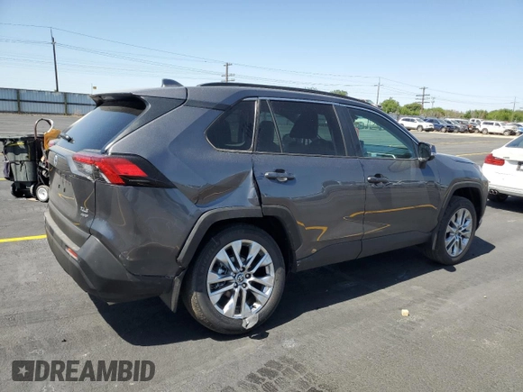 2025 Toyota RAV4 XLE Premium with VIN 2T3A1RFV4SC522493, listed as a Copart auction lot 58569445 with 14 mi miles and Salvage title. Bid and sale history available at DreamBid. Image 3.