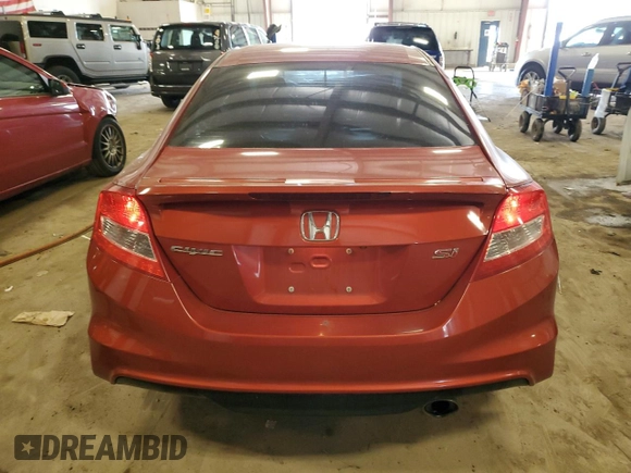2013 Honda Civic Si with VIN 2HGFG4A59DH706684, listed as a Copart auction lot 61300645 with 129,824 mi miles and Salvage title. Bid and sale history available at DreamBid. Image 6.
