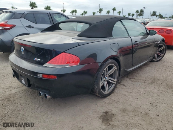 2007 BMW 6 Series M6 with VIN WBSEK93557CY78925, listed as a Copart auction lot 76518944 with 0 mi miles and Salvage Title. Bid and sale history available at carsss.com. Image 3.