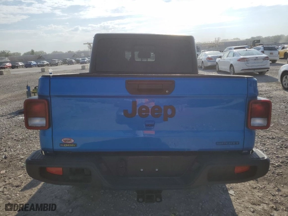 2021 Jeep Gladiator Texas Trail with VIN 1C6JJTAM5ML546356, listed as a Copart auction lot 68625434 with 43,518 mi miles and Salvage Title. Bid and sale history available at carsss.com. Image 6.