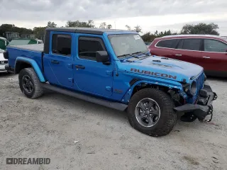 2022 Jeep Gladiator Rubicon with VIN 1C6JJTBM4NL107942, listed as a Copart auction lot 81231664 with 17,245 mi miles and Salvage Title. Bid and sale history available at carsss.com. Image 4.