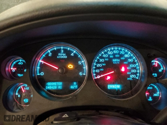 2013 GMC Yukon Denali with VIN 1GKS2EEF0DR283857, listed as a Copart auction lot 46505705 with 148,428 mi miles and Salvage Title. Bid and sale history available at carsss.com. Image 9.