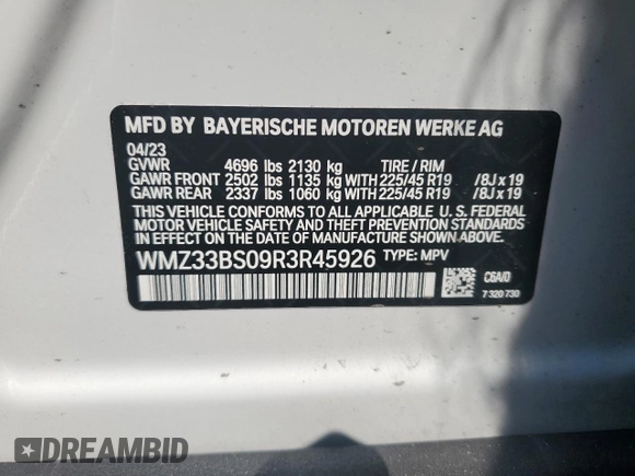 2024 MINI Countryman John Cooper Works with VIN WMZ33BS09R3R45926, listed as a Copart auction lot 62979634 with 2,993 mi miles and Salvage title. Bid and sale history available at DreamBid. Image 12.