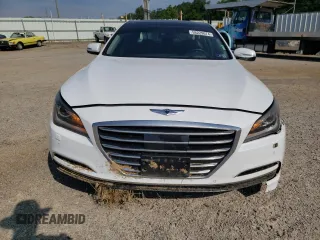 2015 Hyundai Genesis 3.8L with VIN KMHGN4JE9FU030497, listed as a Copart auction lot 58229074 with 166,236 mi miles and Salvage Title. Bid and sale history available at carsss.com. Image 5.