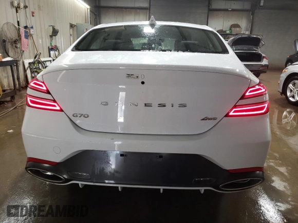 2024 Genesis G70 2.5T with VIN KMTG34SC8RU140325, listed as a Copart auction lot 88450235 with 23,235 mi miles and Clean Title. Bid and sale history available at carsss.com. Image 6.
