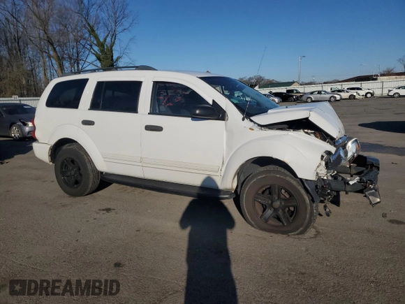 2005 Dodge Durango SLT with VIN 1D4HB48DX5F529653, listed as a Copart auction lot 44368905 with 136,743 mi miles and Salvage title. Bid and sale history available at DreamBid. Image 4.