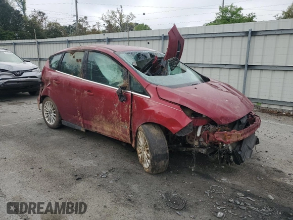 2014 Ford C-Max SEL with VIN 1FADP5BU2EL510422, listed as a Copart auction lot 51390035 with Not Provided miles and Salvage Title. Bid and sale history available at DreamBid. Image 4.