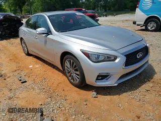 2020 Infiniti Q50 Luxe with VIN JN1EV7AP2LM206478, listed as a Copart auction lot 52790755 with 93,569 mi miles and Salvage title. Bid and sale history available at DreamBid. Image 11.