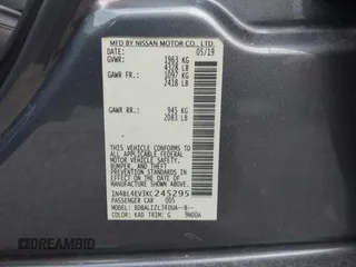 2019 Nissan Altima SL with VIN 1N4BL4EV3KC245295, listed as a IAAI auction lot 42099586 with 92,623 mi miles and . Bid and sale history available at DreamBid. Image 9.