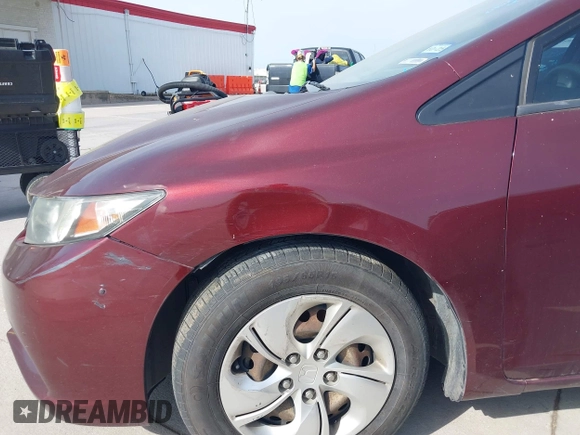 2014 Honda Civic LX with VIN 19XFB2F54EE050014, listed as a IAAI auction lot 42025589 with 245,299 mi miles and . Bid and sale history available at DreamBid. Image 6.
