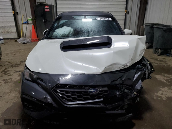 2022 Subaru WRX Premium with VIN JF1VBAF6XN9023652, listed as a Copart auction lot 75480643 with 40,264 mi miles and Salvage Title. Bid and sale history available at DreamBid. Image 5.