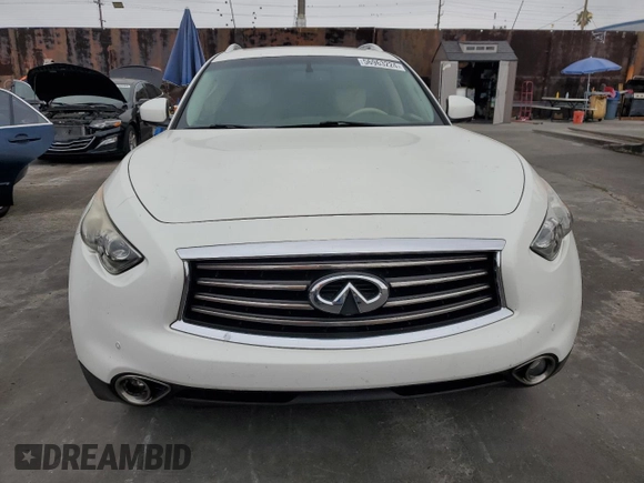 2012 Infiniti FX with VIN JN8AS1MU8CM121118, listed as a Copart auction lot 56963224 with Not provided miles and Salvage title. Bid and sale history available at DreamBid. Image 5.
