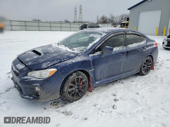 2020 Subaru WRX Premium with VIN JF1VA1B63L9821917, listed as a Copart auction lot 46320105 with 62,568 mi miles and Salvage Title. Bid and sale history available at carsss.com. Image 1.