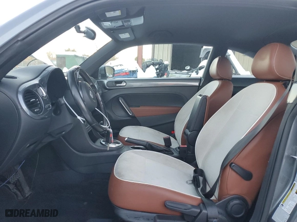 2017 Volkswagen Beetle 1.8T S with VIN 3VWF17ATXHM621177, listed as a Copart auction lot 85921004 with 0 mi miles and Salvage Title. Bid and sale history available at carsss.com. Image 7.