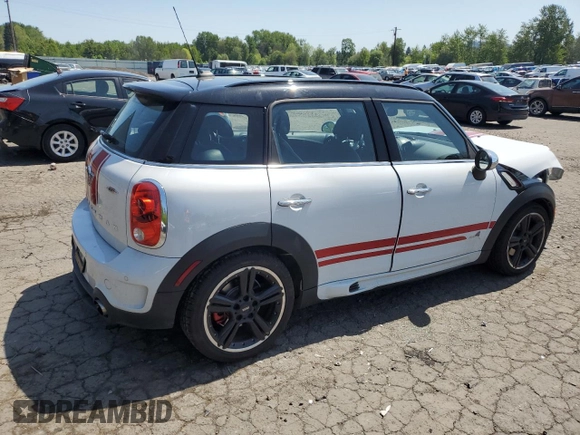 2015 MINI Countryman John Cooper Works with VIN WMWXD1C58FWS34860, listed as a Copart auction lot 55384065 with 48,709 mi miles and Salvage Title. Bid and sale history available at DreamBid. Image 3.